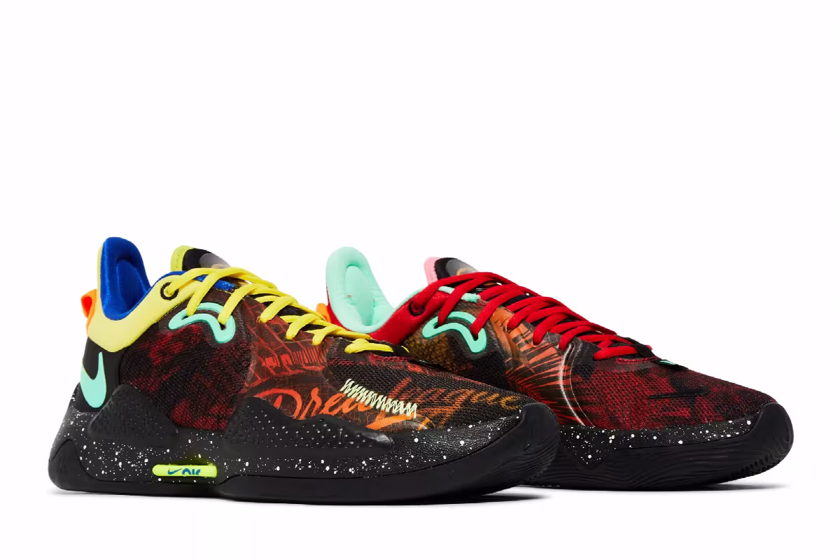 Nike PG 5 Mismatched Multi, view 9