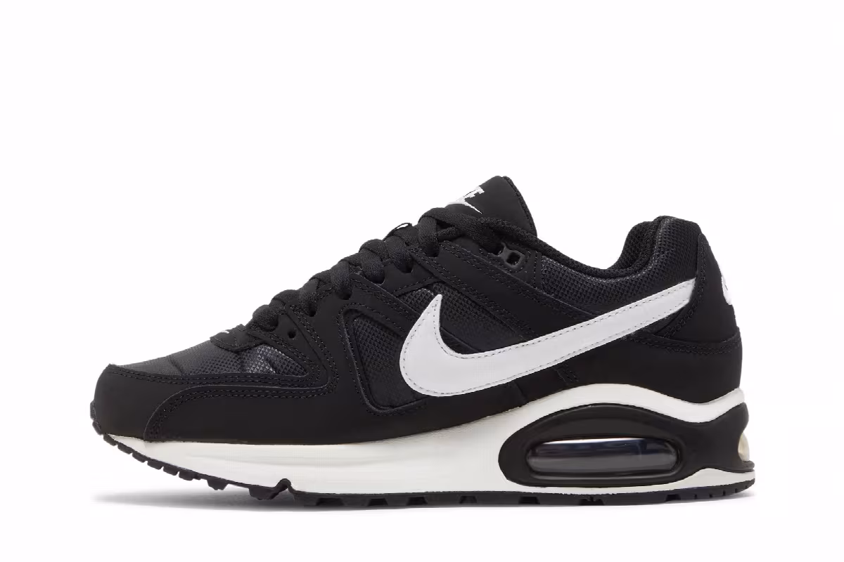 Nike Women's Air Max Command Black White, view 4