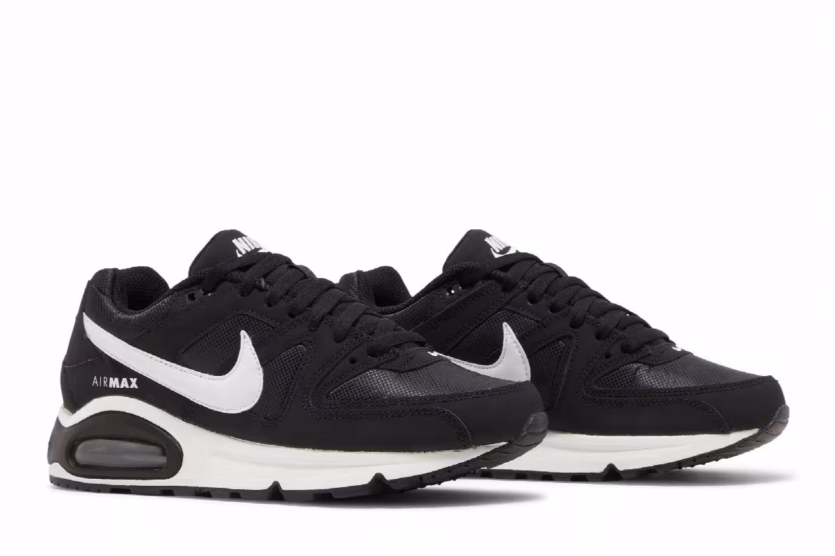 Nike Women's Air Max Command Black White, view 9