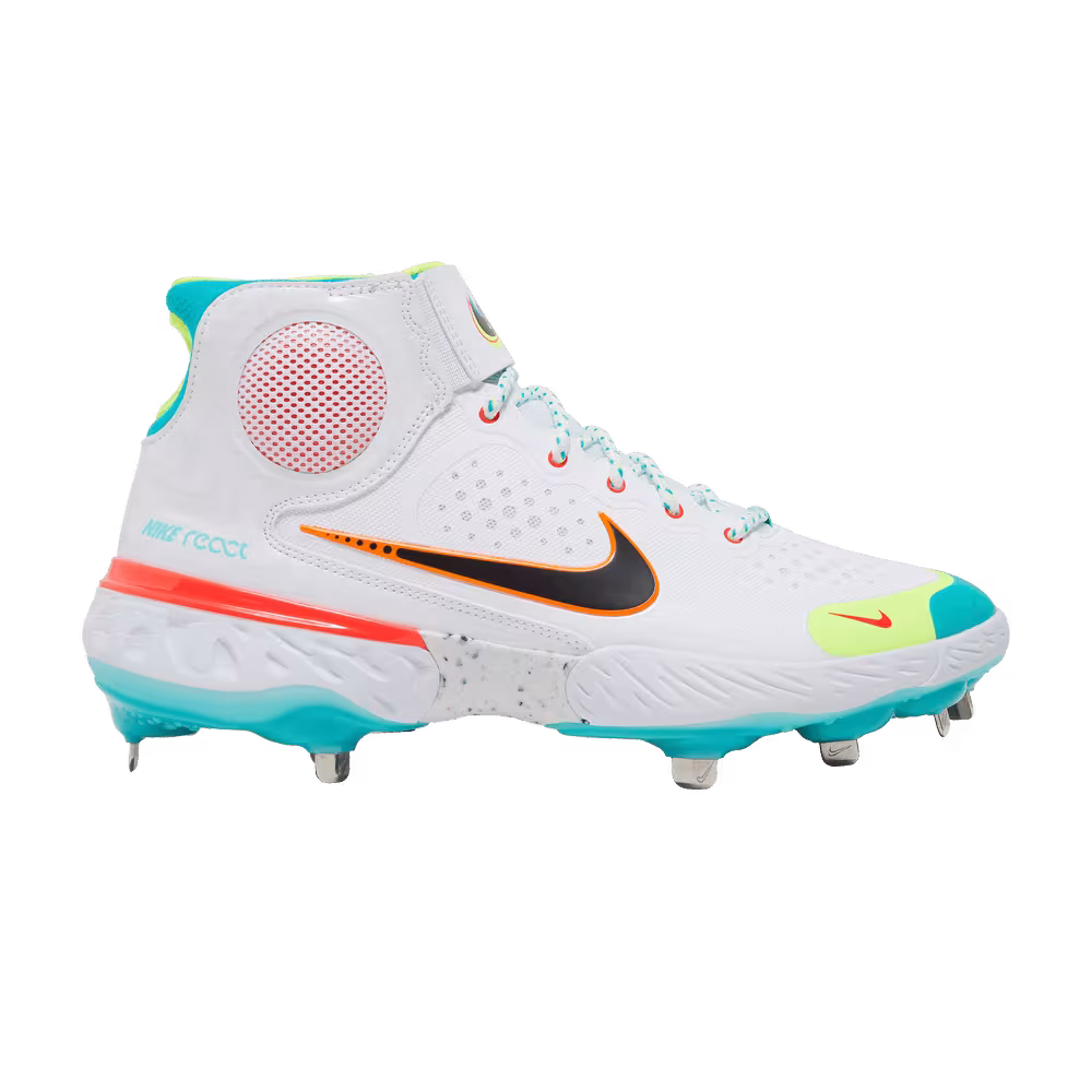 Nike Alpha Huarache Elite 3 Mid White Turbo Green