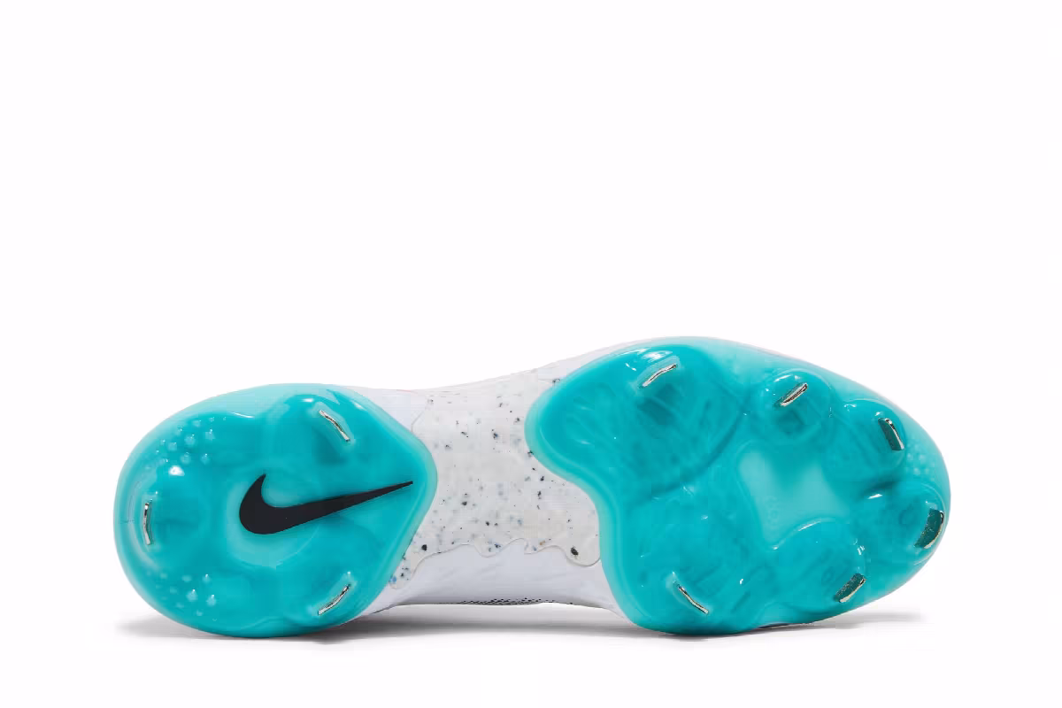 Nike Alpha Huarache Elite 3 Mid White Turbo Green, view 5