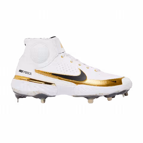 Nike Alpha Huarache Elite 3 Mid 'White Metallic Gold'