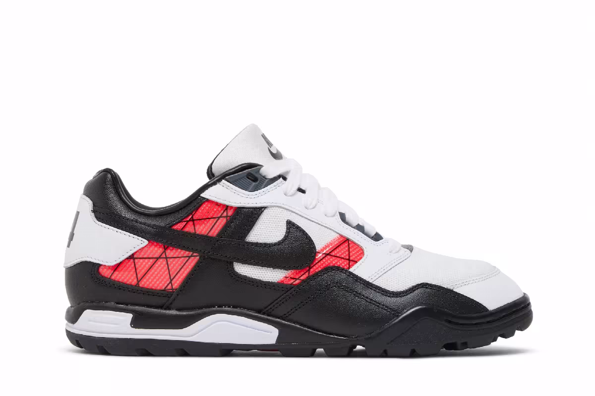 Nike Air Bo Turf White Solar Red 2022, view 2