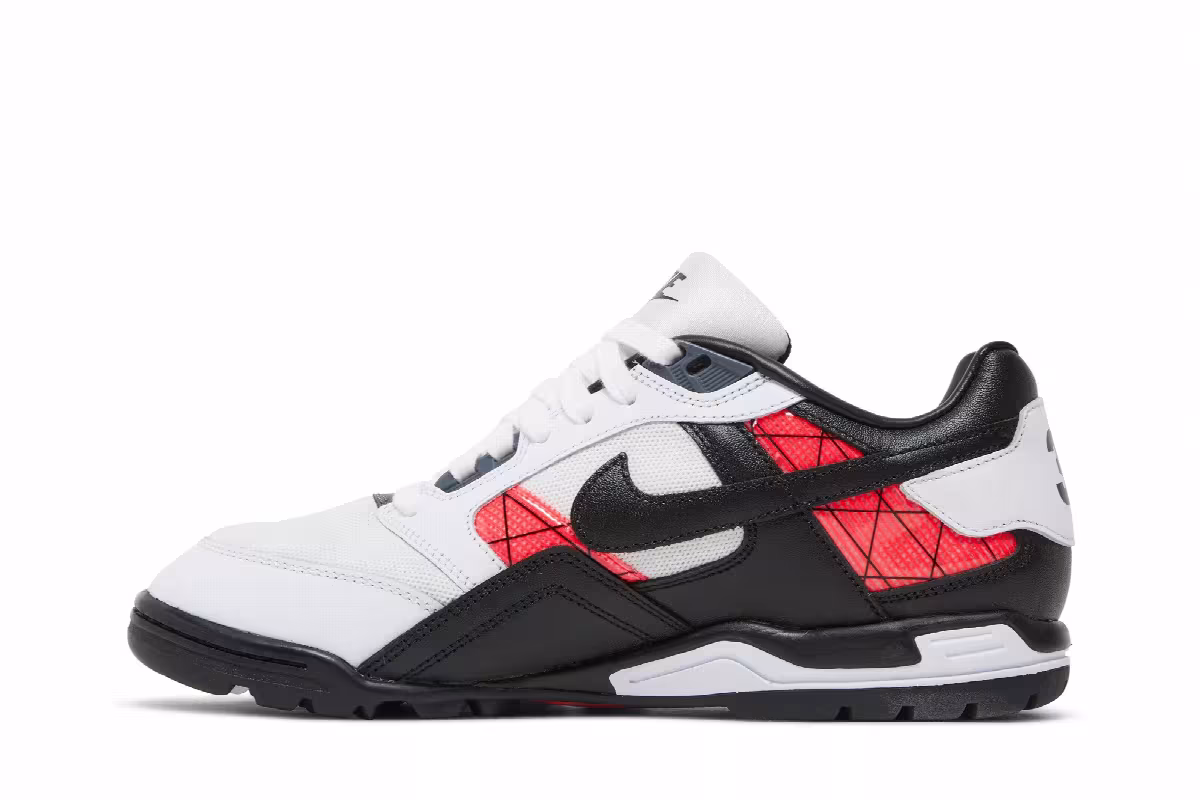 Nike Air Bo Turf White Solar Red 2022, view 4