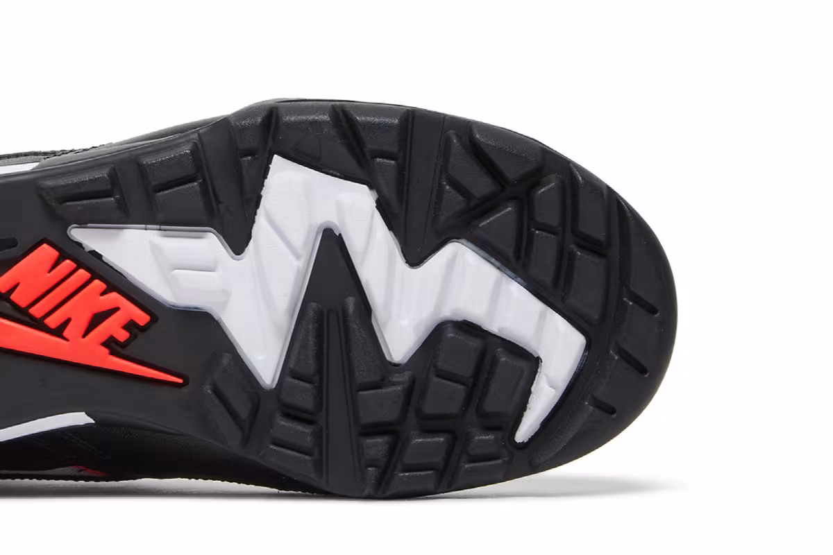 Nike Air Bo Turf White Solar Red 2022, view 6