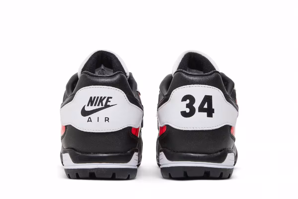Nike Air Bo Turf White Solar Red 2022, view 7