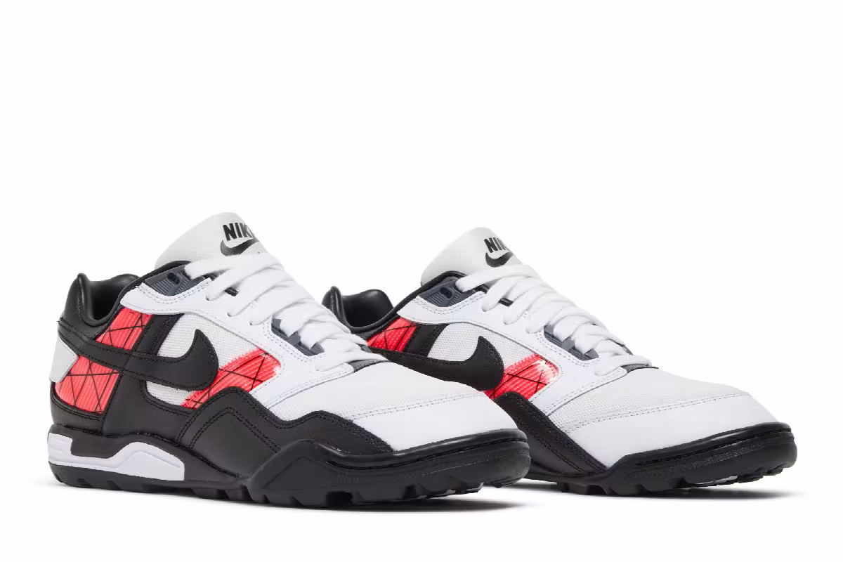 Nike Air Bo Turf White Solar Red 2022, view 9