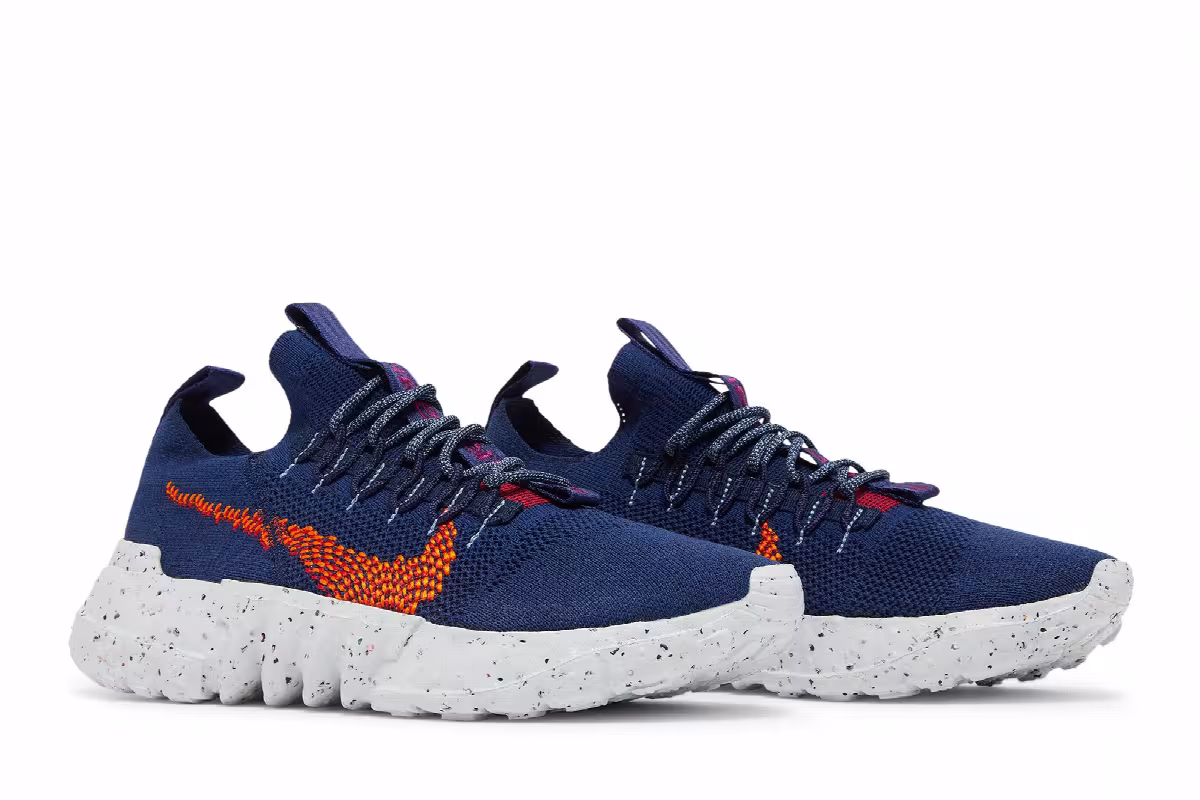 Nike Space Hippie 01 Midnight Navy Magma Orange, view 9