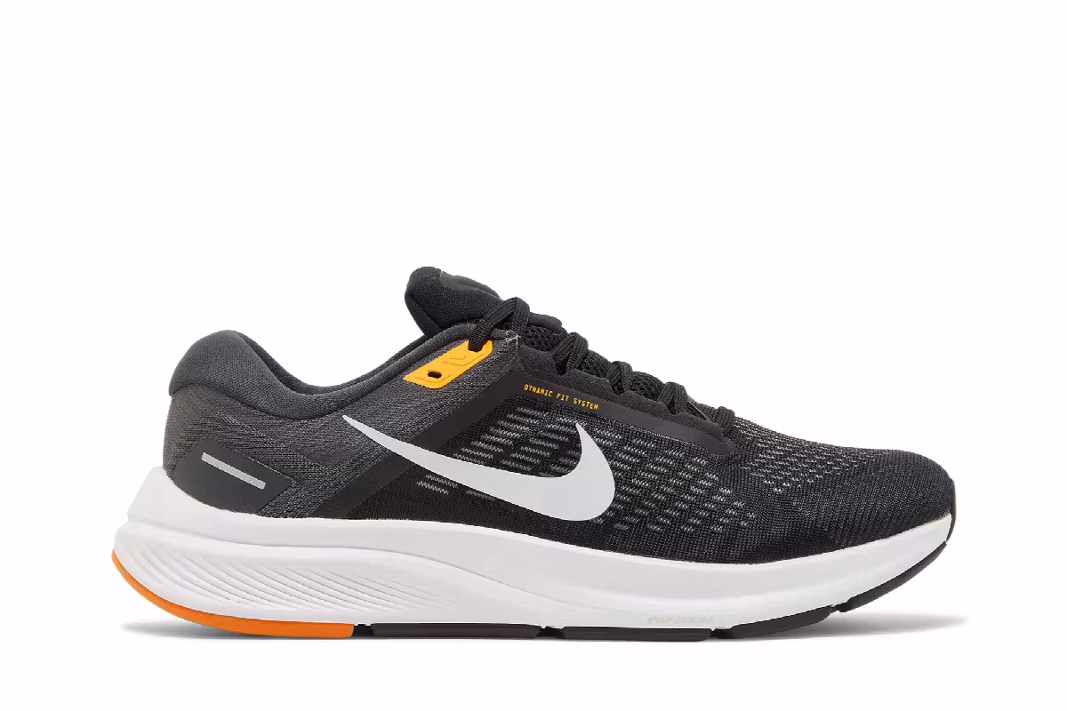 Nike Air Zoom Structure 24 Black Kumquat Pure Platinum, view 2