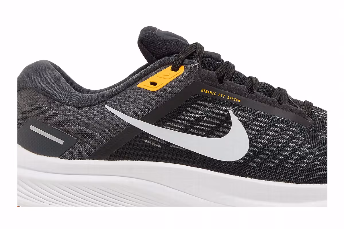 Nike Air Zoom Structure 24 Black Kumquat Pure Platinum, view 3