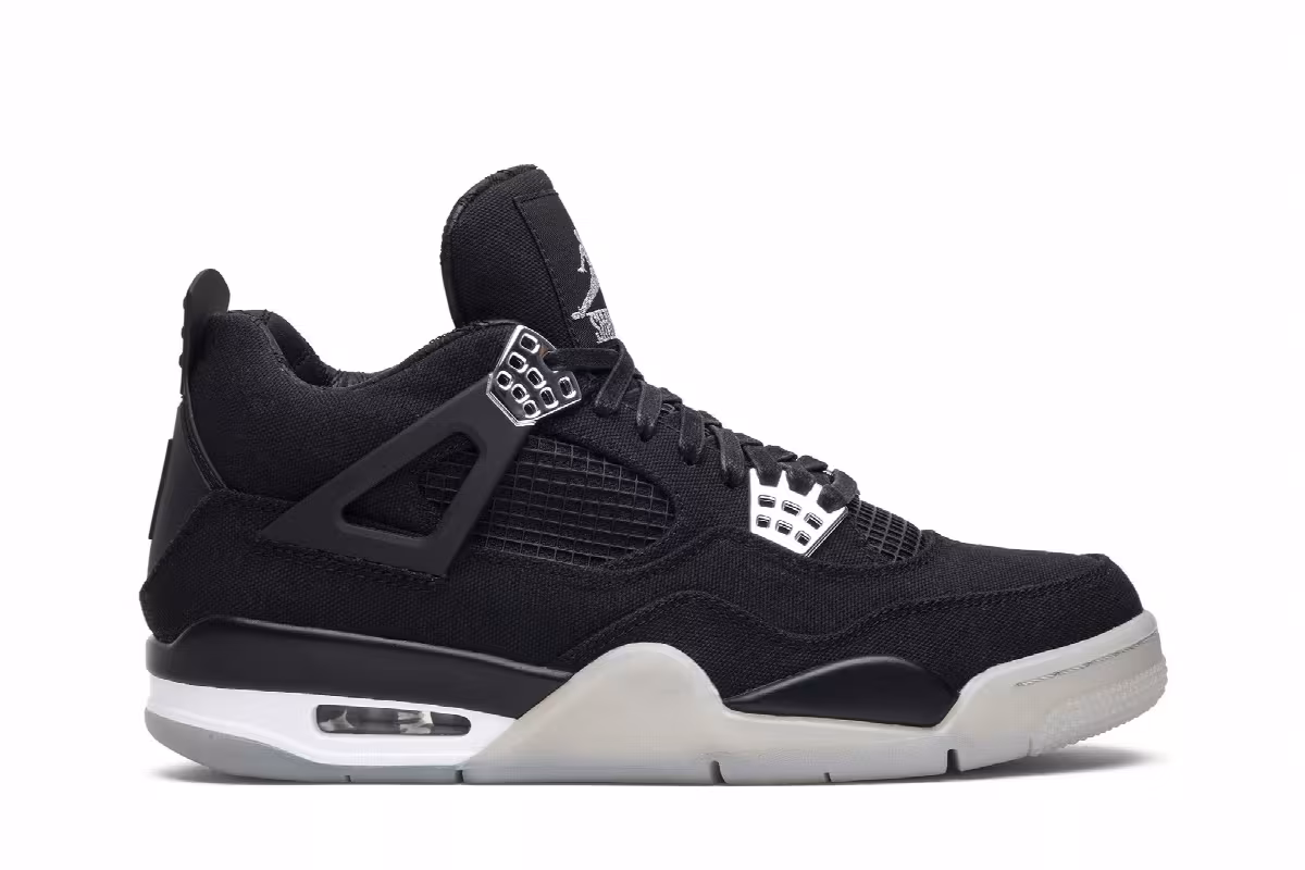 Eminem x Carhartt x Air Jordan 4 Black Chrome, view 2