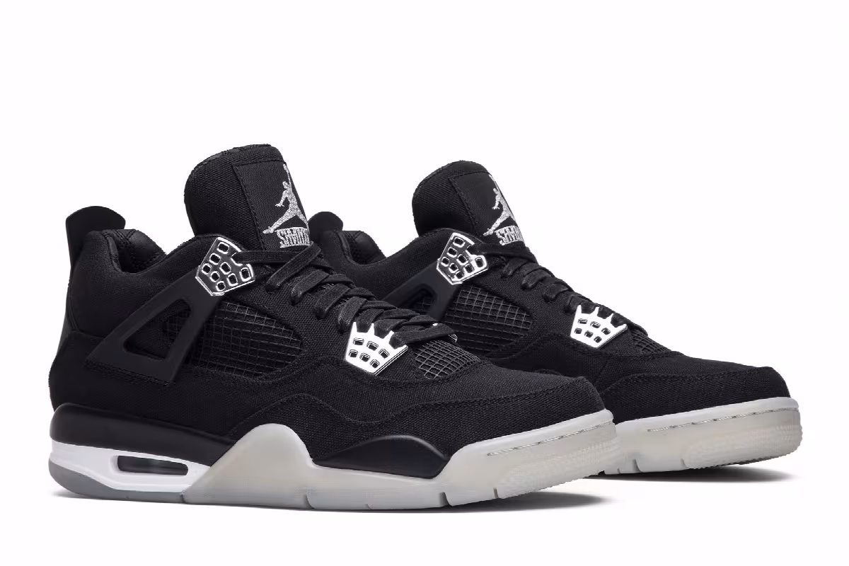 Eminem x Carhartt x Air Jordan 4 Black Chrome, view 9