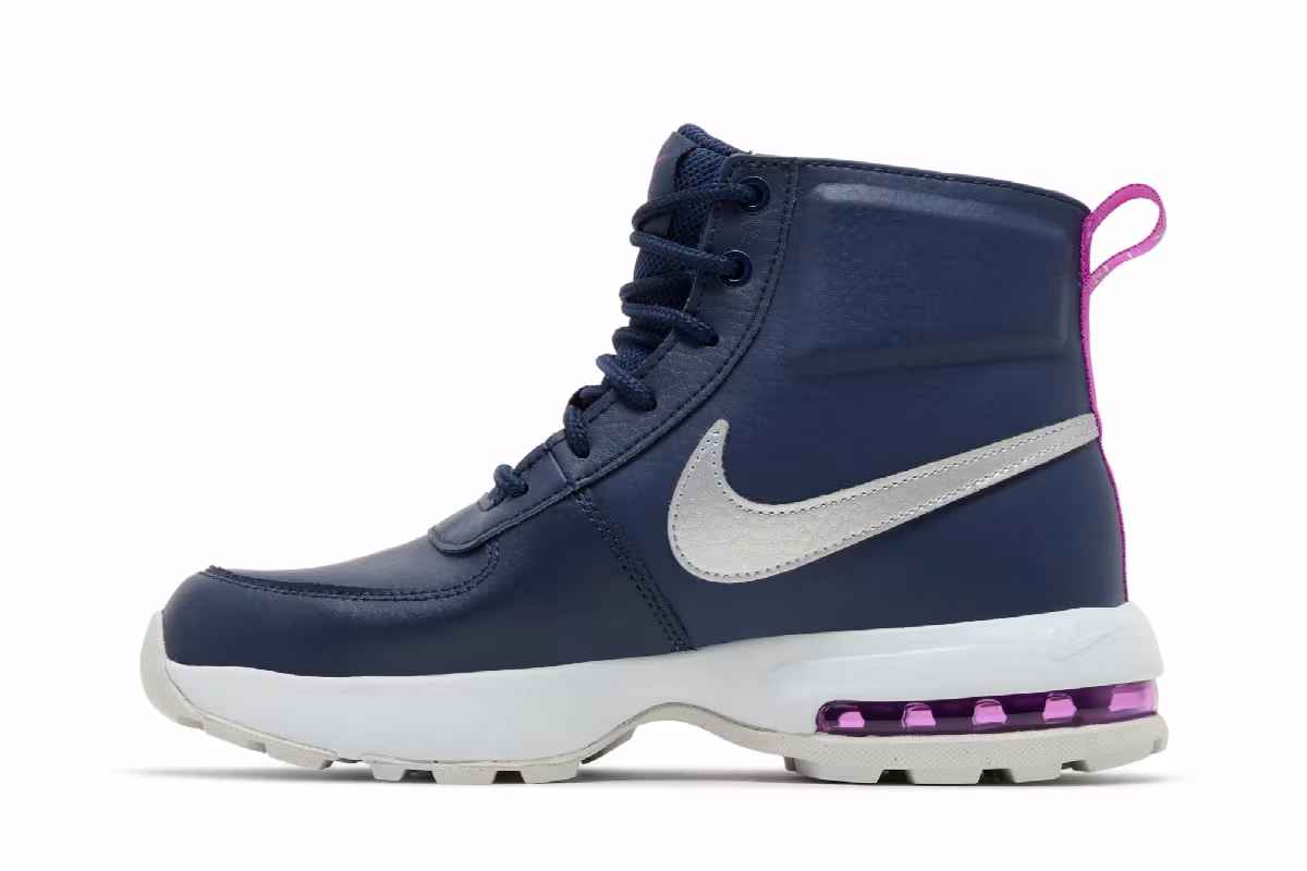 Nike Air Max Goaterra 2.0 GS Midnight Navy Vivid Purple, view 4