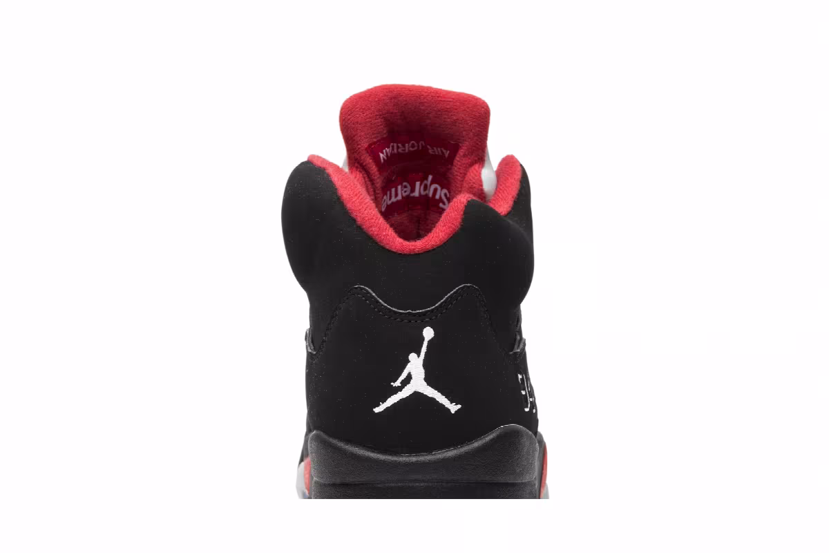 Supreme x Air Jordan 5 Black, view 8
