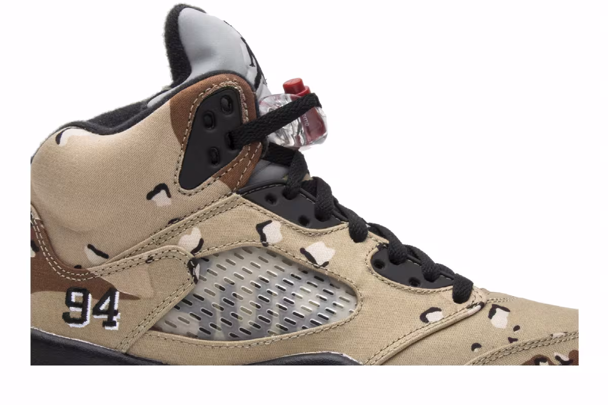 Supreme x Air Jordan 5 Desert Camo, view 3