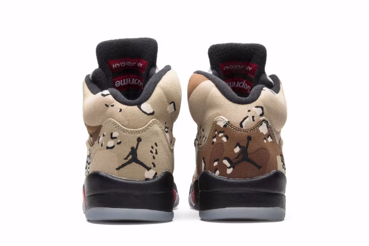 Supreme x Air Jordan 5 Desert Camo, view 7