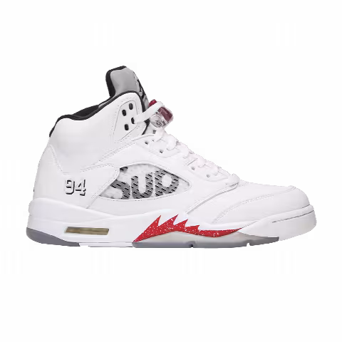 Supreme x Air Jordan 5 Retro 'White'