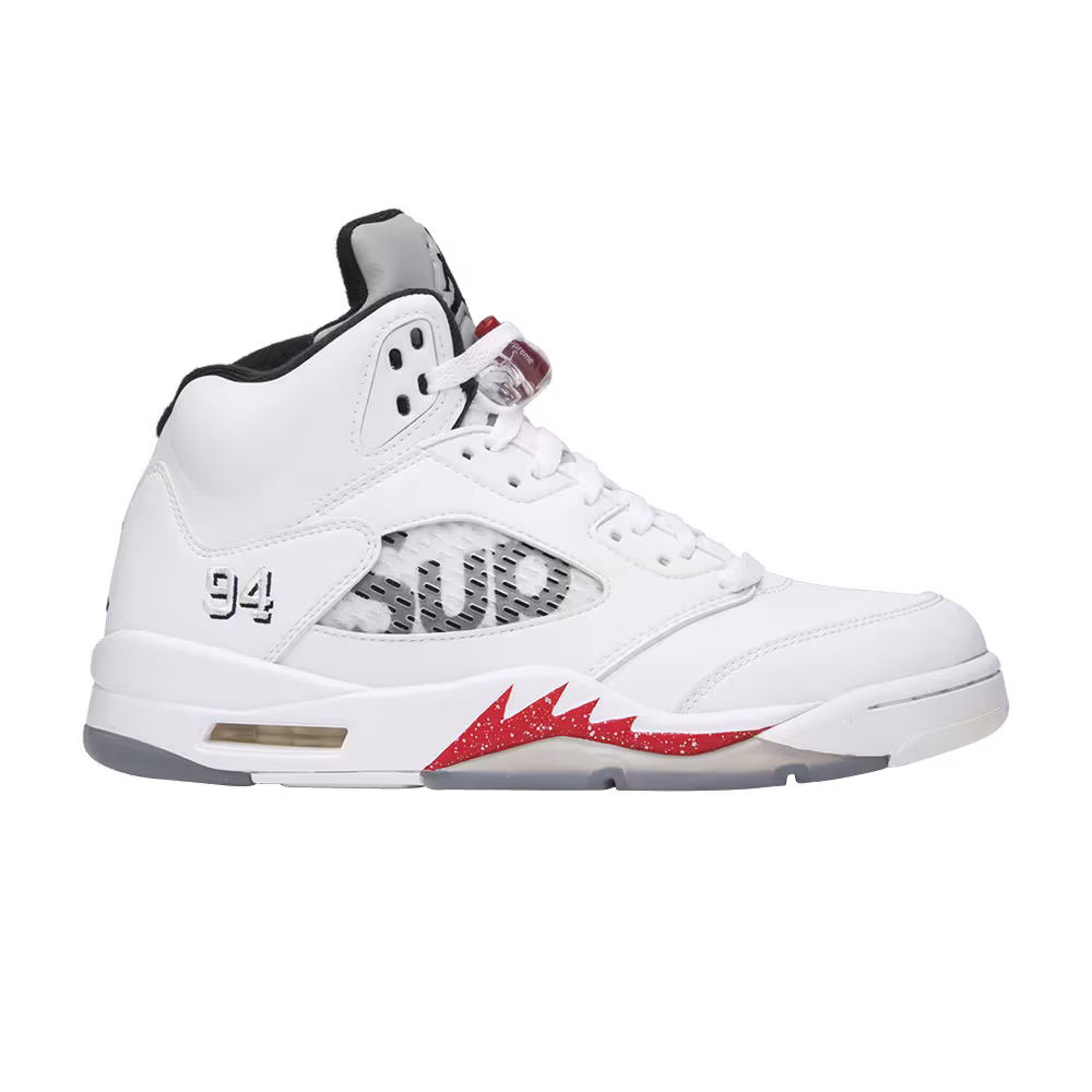 Supreme x Air Jordan 5 White
