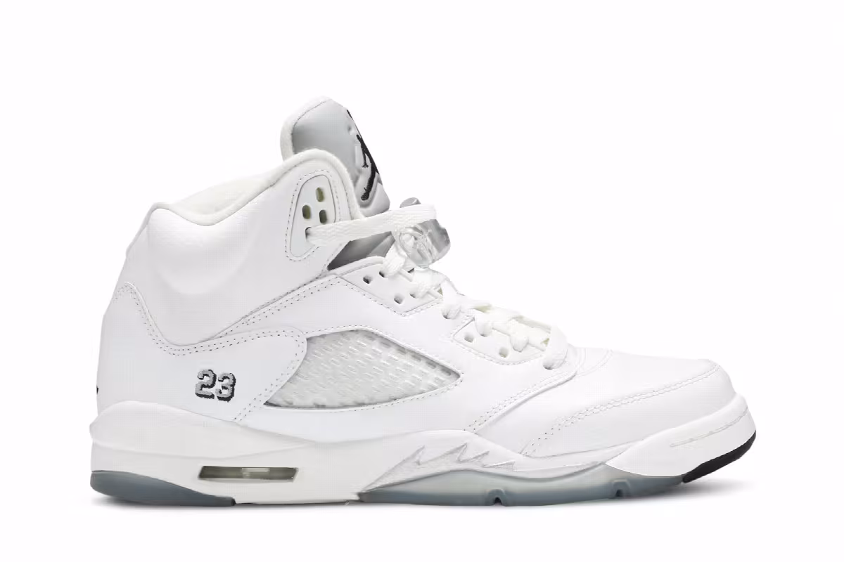 Air Jordan 5 BG White Metallic 2015, view 2