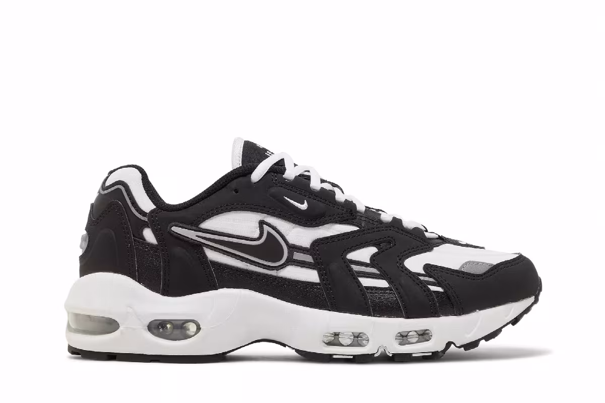 Nike Air Max 96 2 White Black, view 2