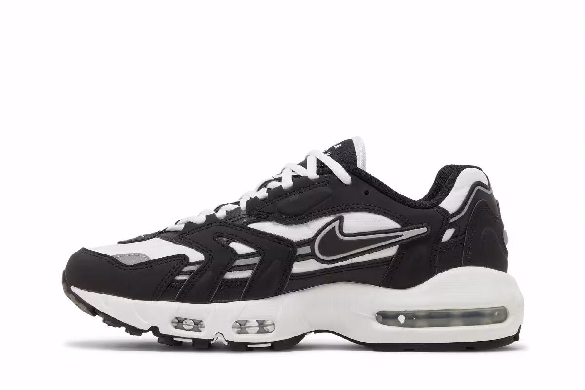 Nike Air Max 96 2 White Black, view 4