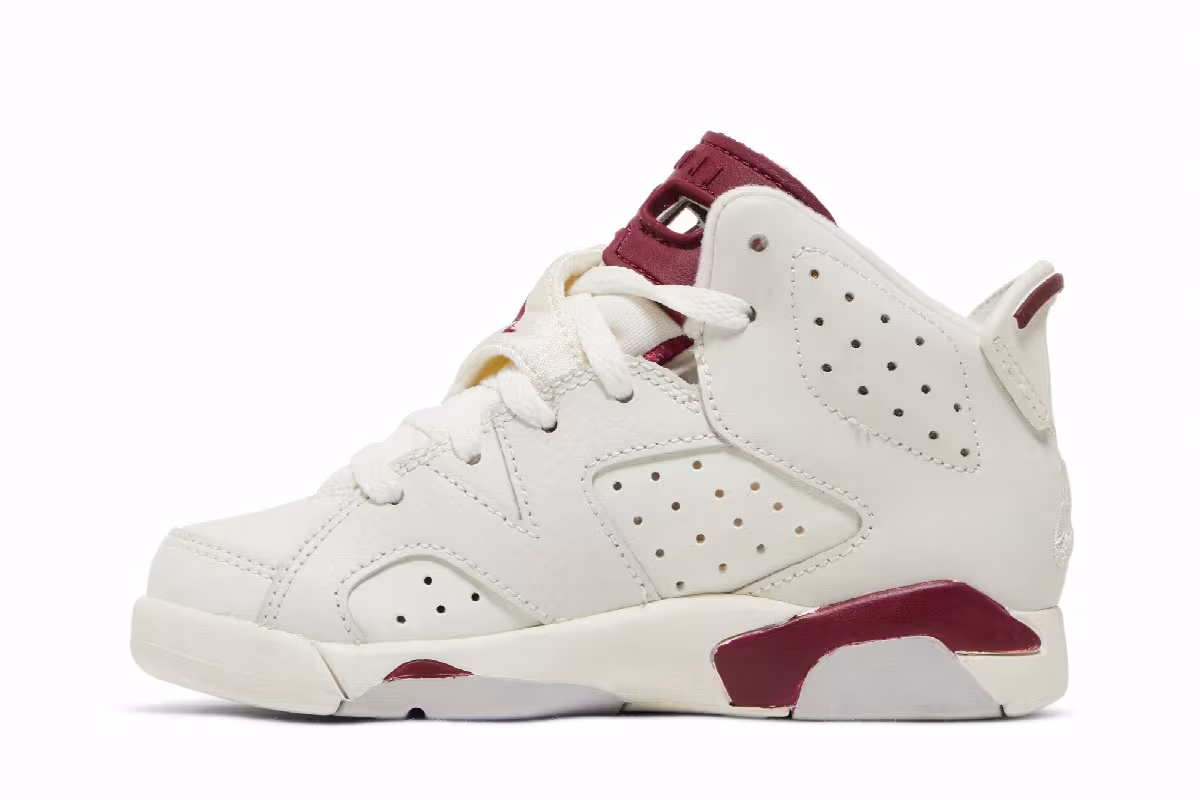 Air Jordan 6 PS Maroon, view 4