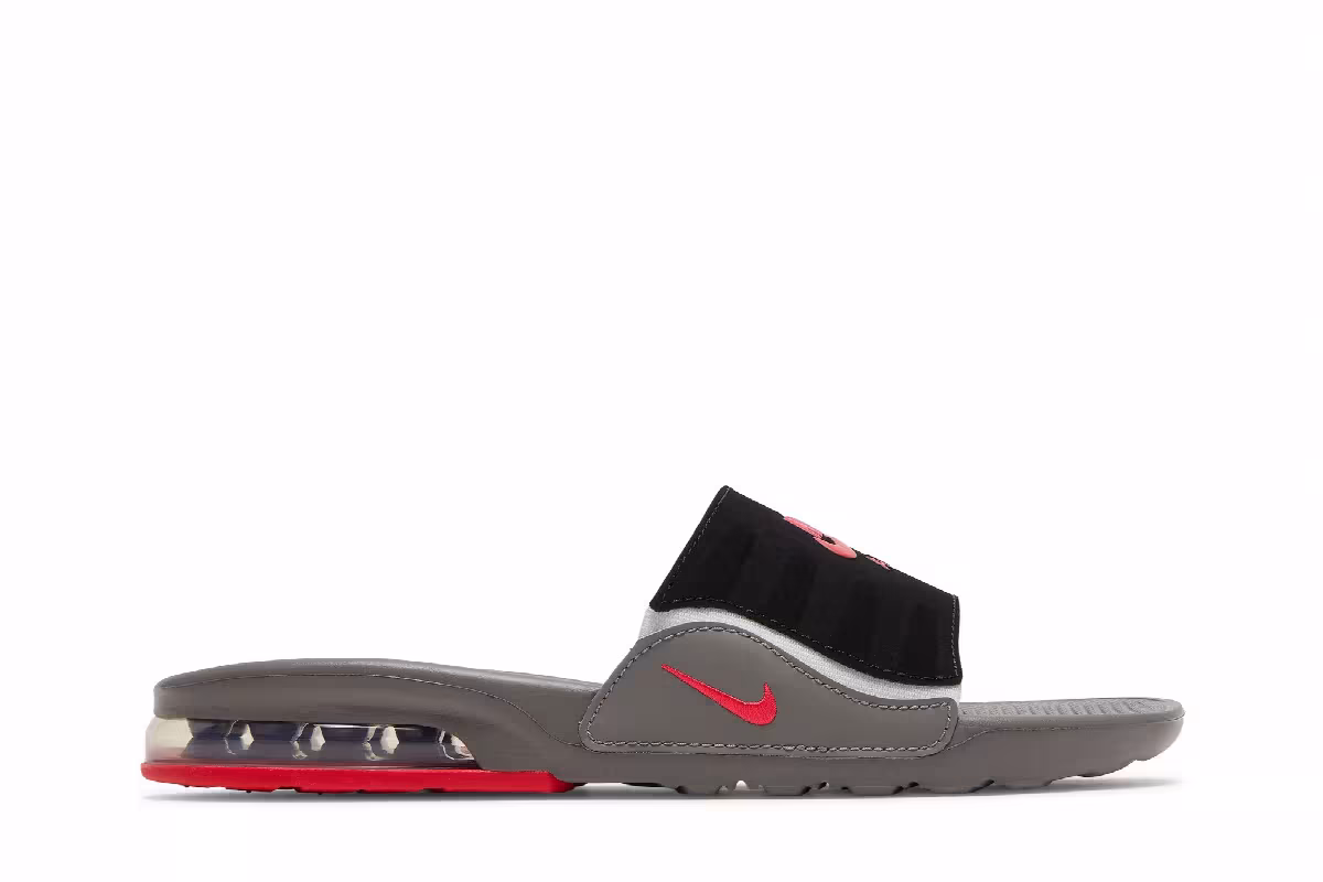 Nike Air Max Camden Slide GS Flat Pewter Siren Red, view 2