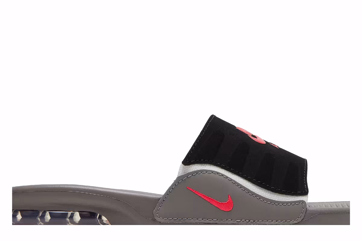 Nike Air Max Camden Slide GS Flat Pewter Siren Red, view 3