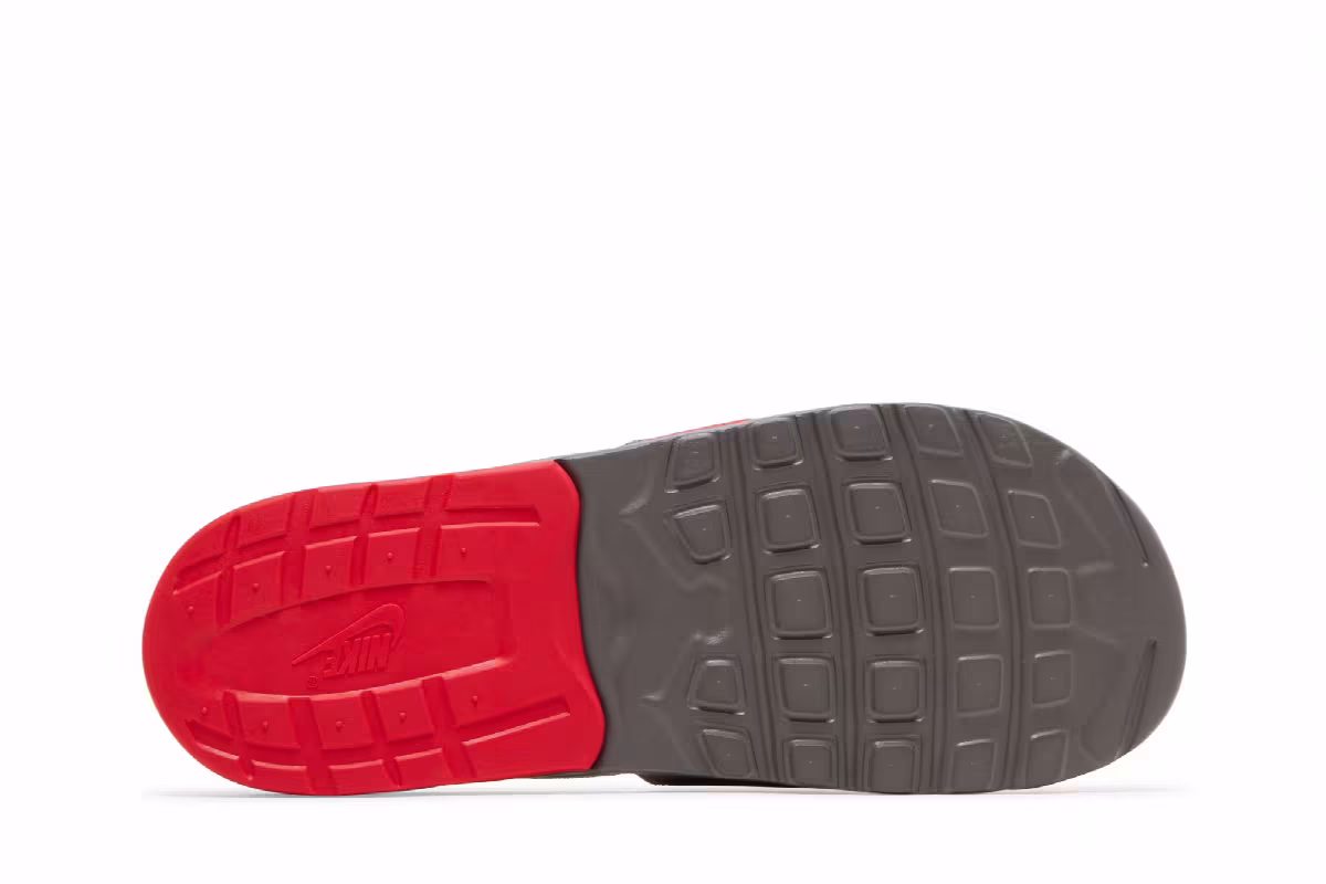 Nike Air Max Camden Slide GS Flat Pewter Siren Red, view 5