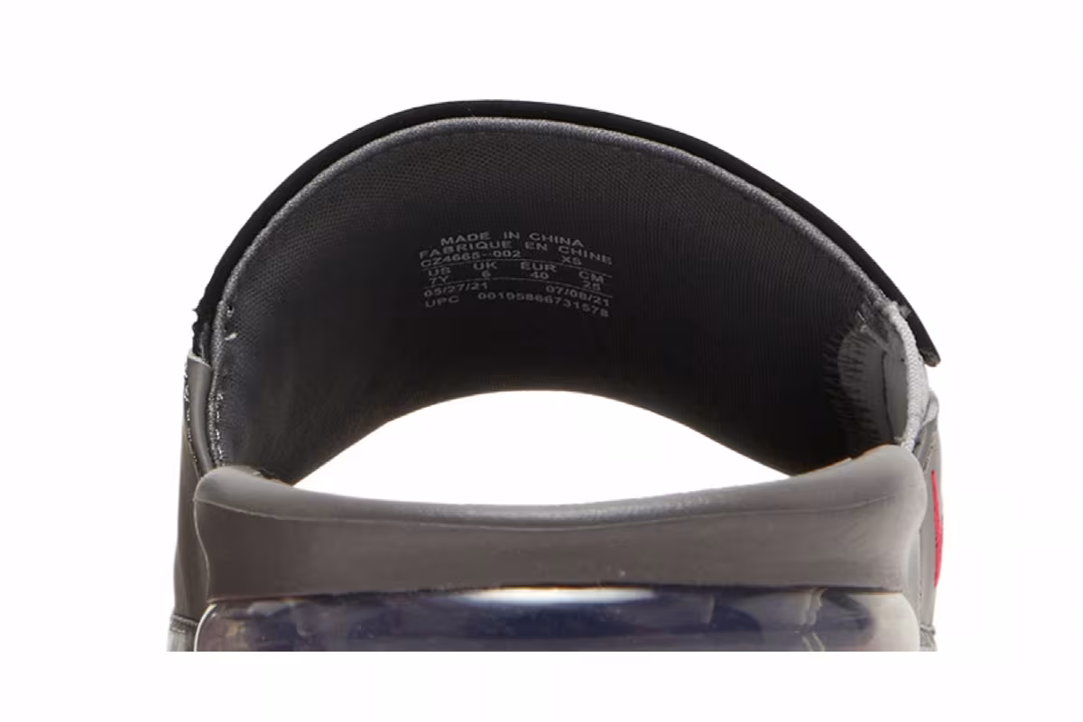 Nike Air Max Camden Slide GS Flat Pewter Siren Red, view 8