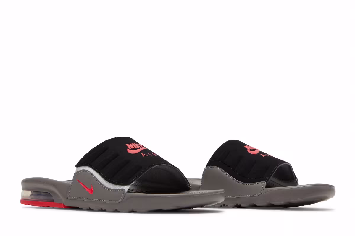 Nike Air Max Camden Slide GS Flat Pewter Siren Red, view 9