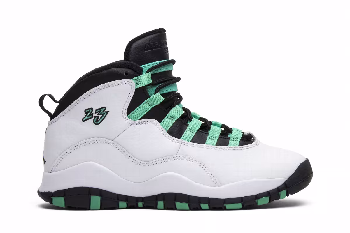 Air Jordan 10 GG Verde, view 2