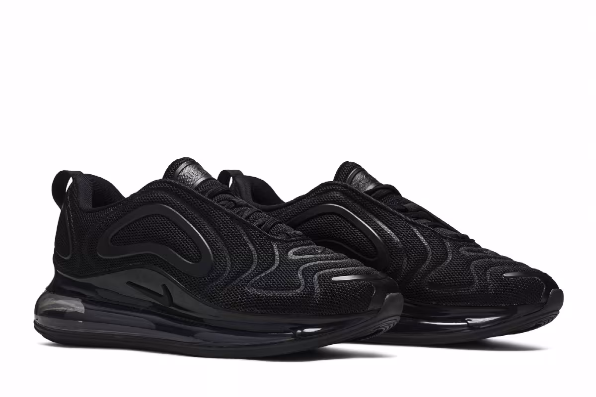 Nike Air Max 720 GS Triple Black, view 9