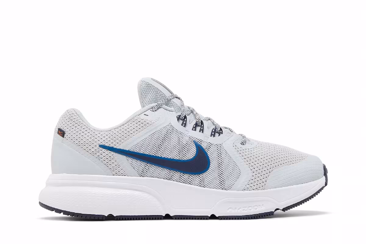 Nike Zoom Span 4 Pure Platinum Dark Marina Blue, view 2