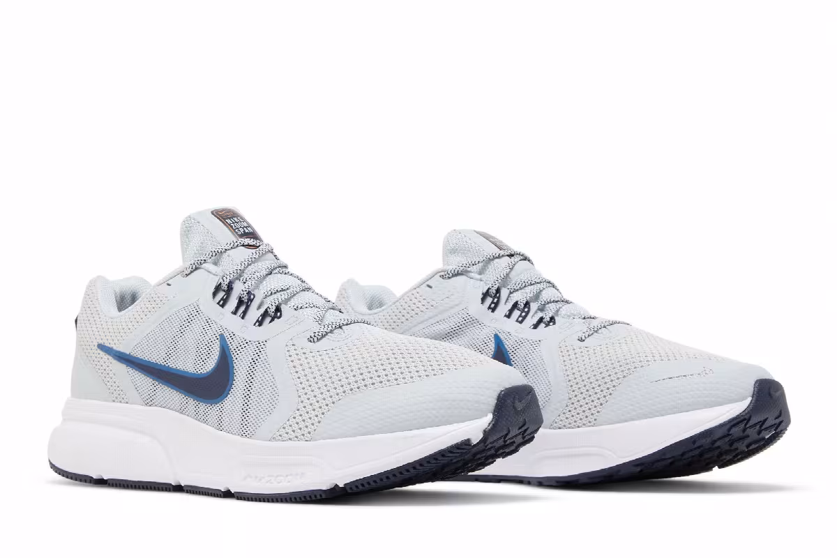 Nike Zoom Span 4 Pure Platinum Dark Marina Blue, view 9
