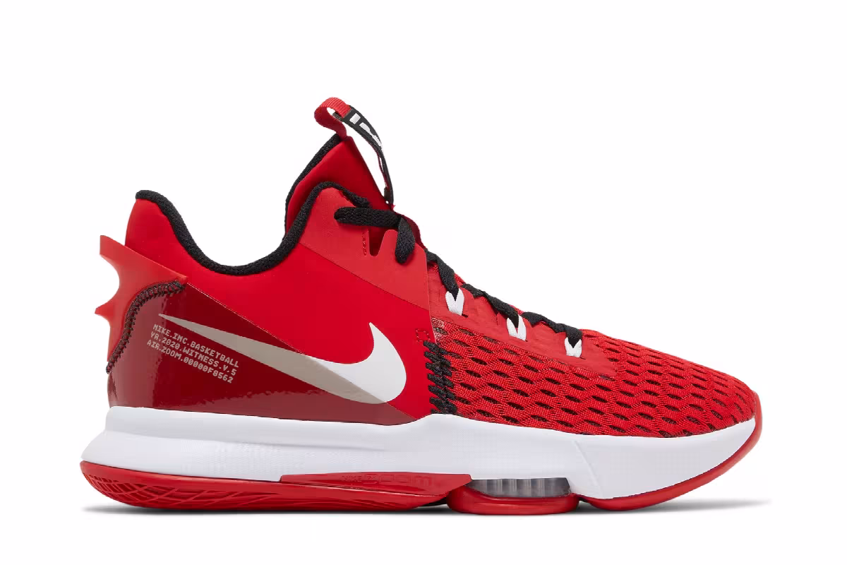 Nike LeBron Witness 5 University Red, view 2