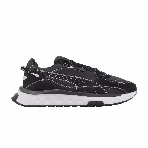 Puma Wild Rider Embroidered 'Black White'
