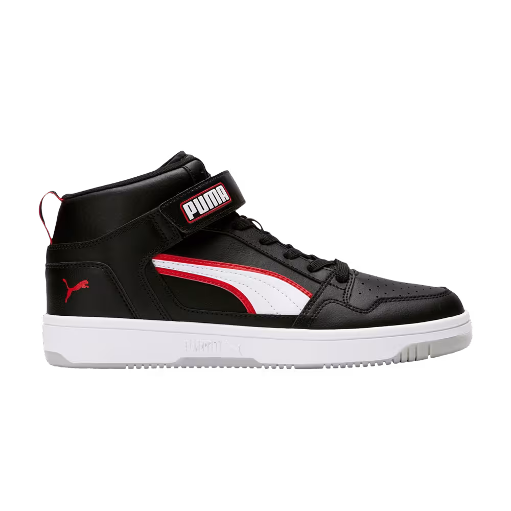 Puma Rebound LayUp Strap Alumni Black White High Risk Red