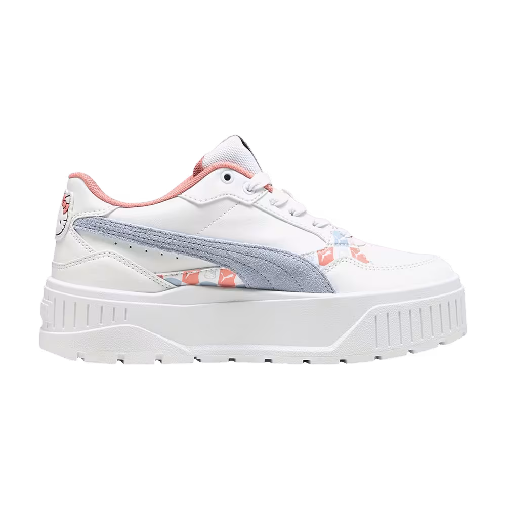 Hello Kitty x Puma Karmen 2 Idol JR White Grey Pink