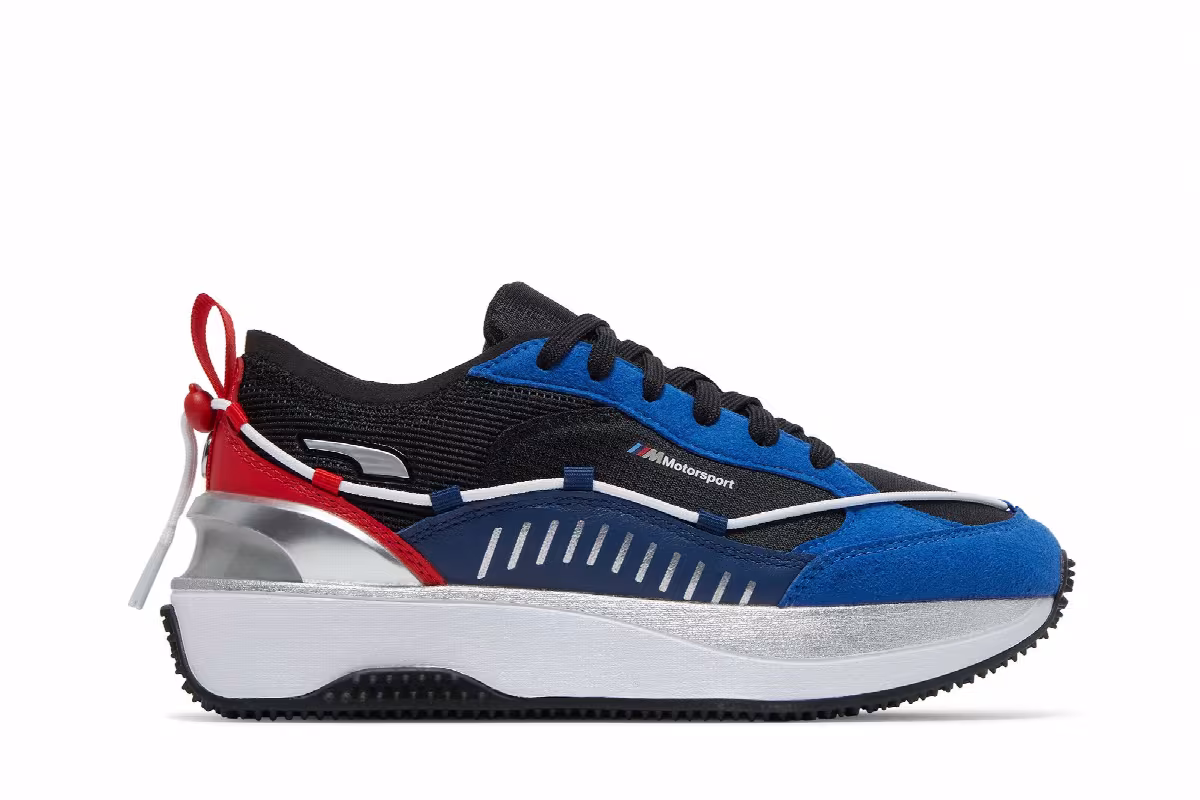BMW Motorsport x Puma Women's Cruise Rider Black Strong Blue, view 2