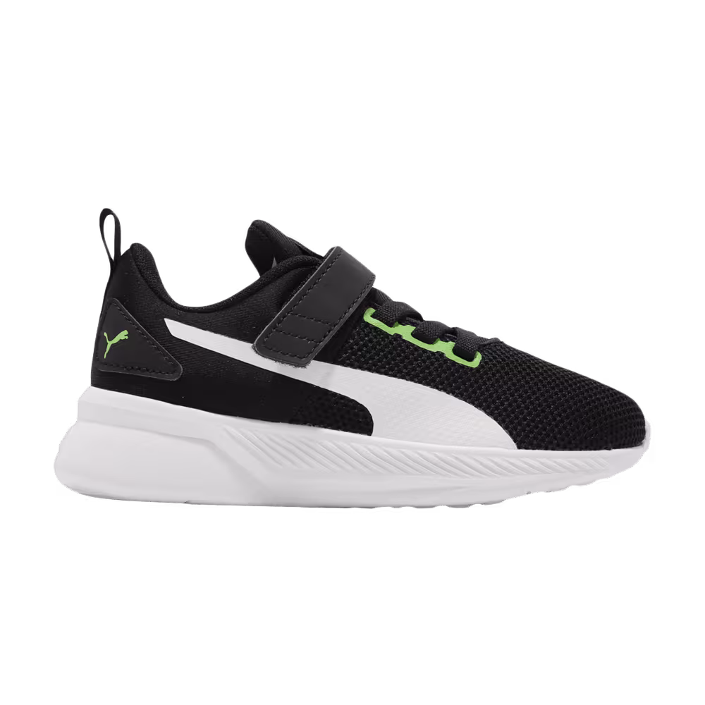 Puma Flyer Runner V Little Kid Black Green Flash