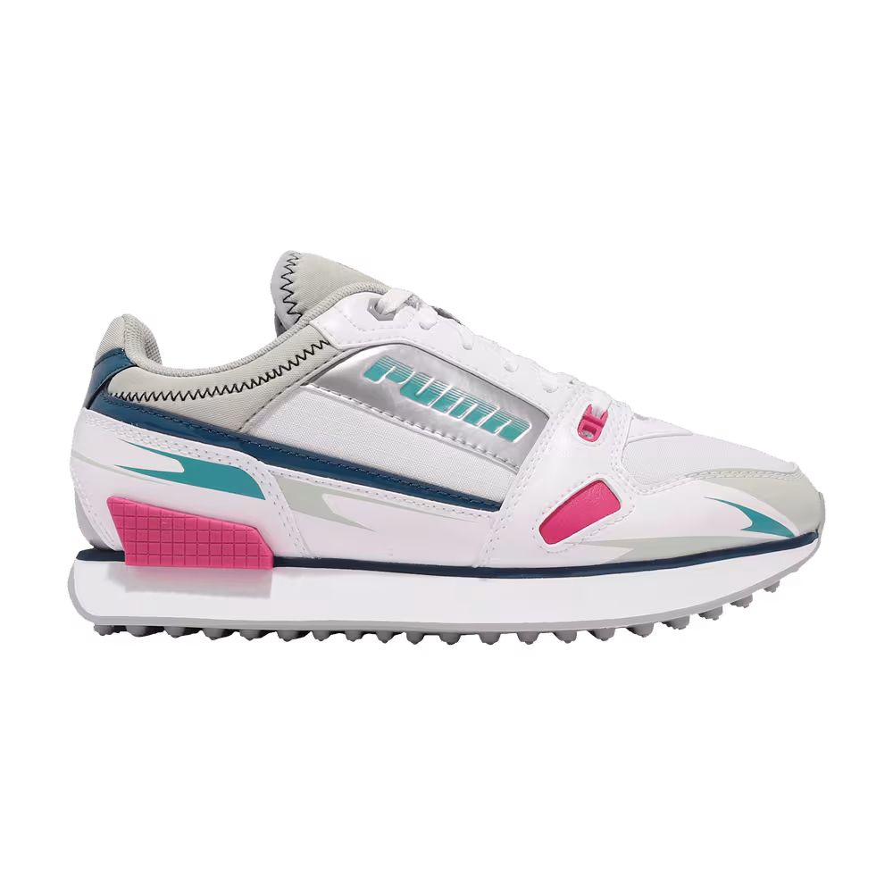 Puma Women's Mile Rider Sunny Getaway - White Viridian Green