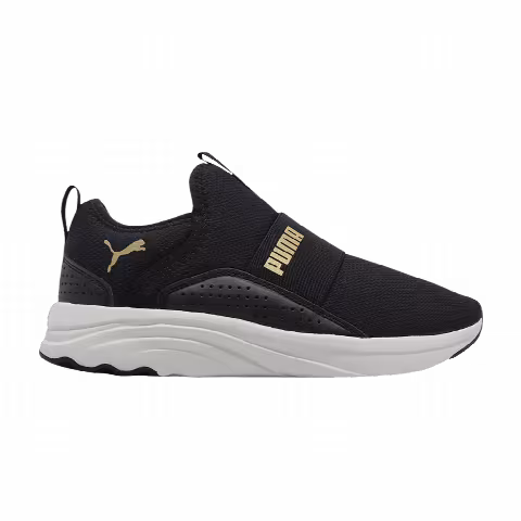 Puma Wmns Softride Sophia Slip-On 'Black Team Gold'