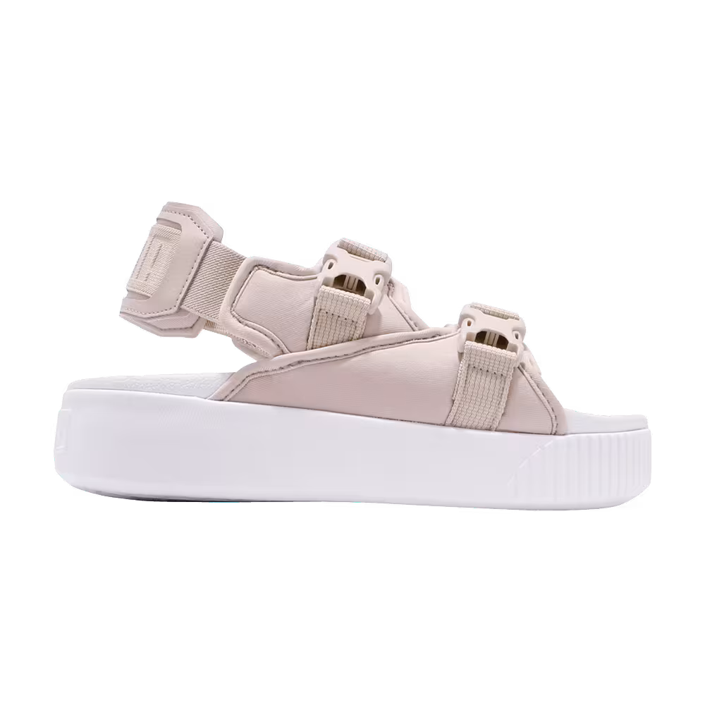 Puma Women's Platform Slide YLM 19 Silver Grey