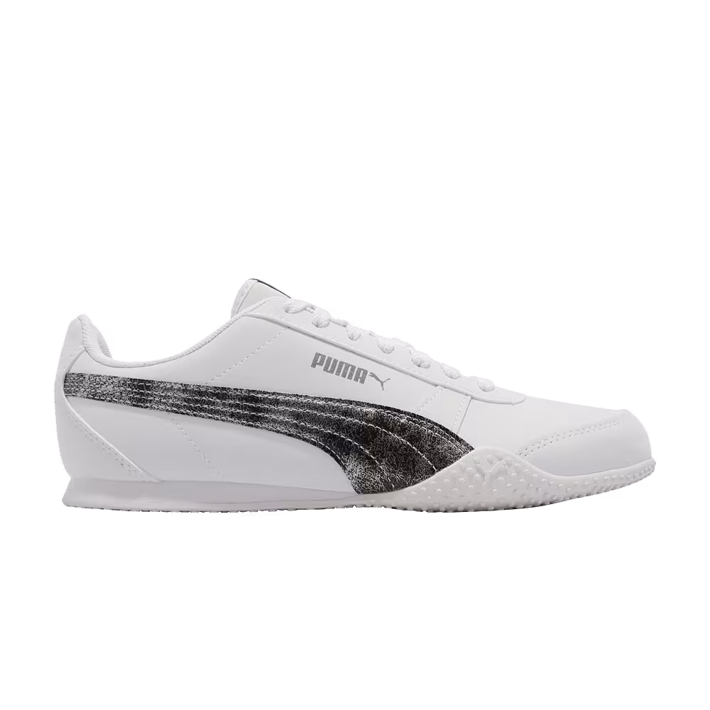 Puma Women's Bella Raw Metallic White Aged Silver