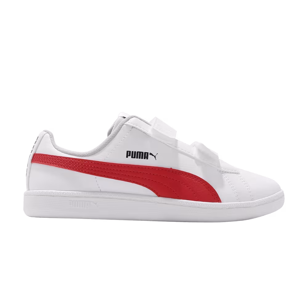 Puma Up V Jr White Poppy Red