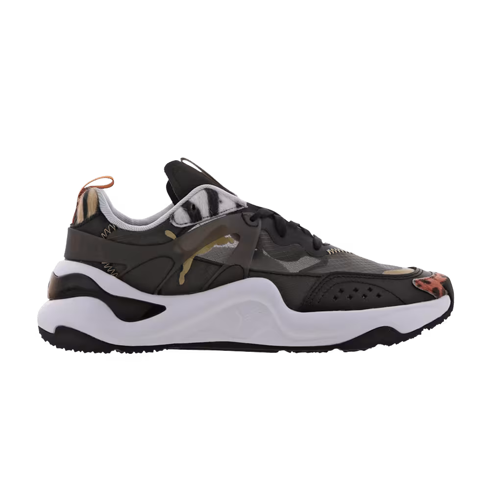 Puma Women's Rise Wild Cats - Black White Leopard