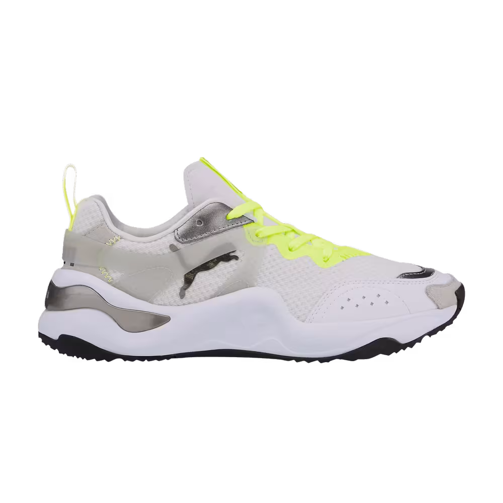 Puma Women's Rise Mixed Metallic - White Fizzy Yellow