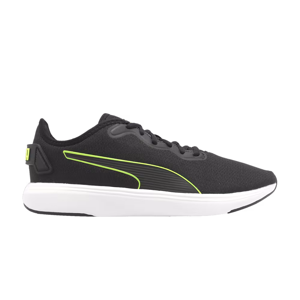 Puma Softride Cruise Black Lime Squeeze