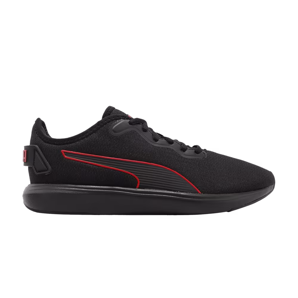 Puma Softride Cruise Black High Risk Red